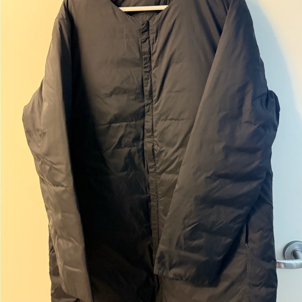 Muji Dark Gray Puffer Jacket